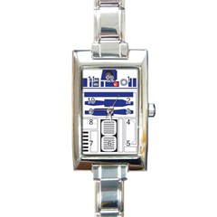 R2 Series Astromech Droid Rectangle Italian Charm Watch by Sudhe