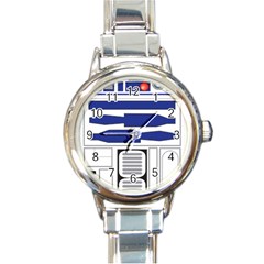 R2 Series Astromech Droid Round Italian Charm Watch by Sudhe