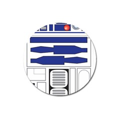 R2 Series Astromech Droid Magnet 3  (round) by Sudhe