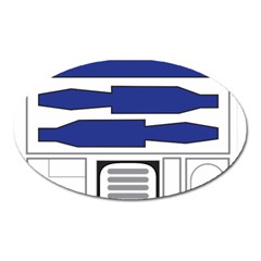 R2 Series Astromech Droid Oval Magnet by Sudhe