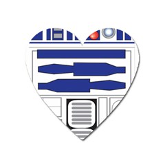 R2 Series Astromech Droid Heart Magnet by Sudhe