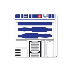 R2 Series Astromech Droid Square Magnet by Sudhe