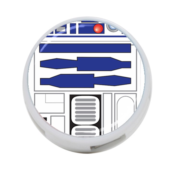 R2 Series Astromech Droid 4-Port USB Hub (One Side)