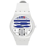 R2 Series Astromech Droid Round Plastic Sport Watch (M) Front