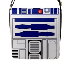 R2 Series Astromech Droid Flap Closure Messenger Bag (l) by Sudhe