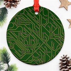 Circuit Board Electronics Draft Ornament (round) by Pakrebo