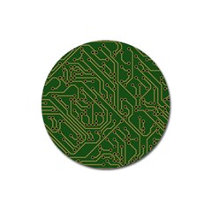 Circuit Board Electronics Draft Magnet 3  (round) by Pakrebo