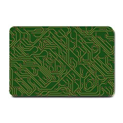 Circuit Board Electronics Draft Small Doormat  by Pakrebo