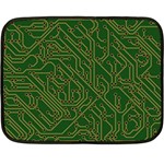 Circuit Board Electronics Draft Fleece Blanket (Mini) 35 x27  Blanket