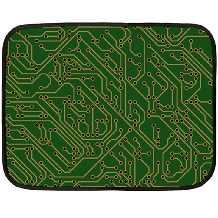 Circuit Board Electronics Draft Fleece Blanket (Mini)