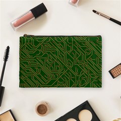 Circuit Board Electronics Draft Cosmetic Bag (medium) by Pakrebo