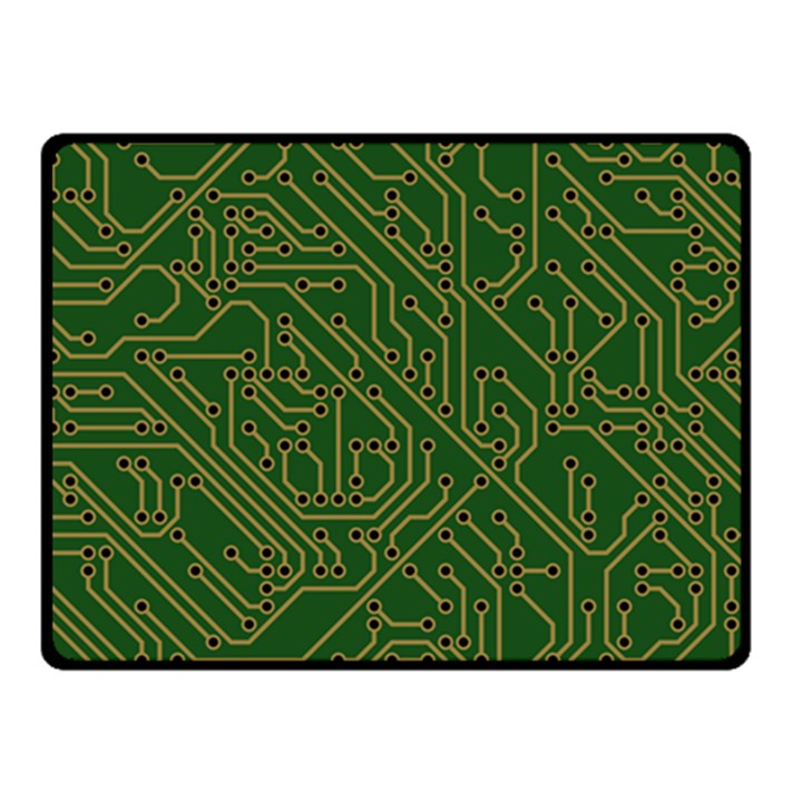 Circuit Board Electronics Draft Fleece Blanket (Small)