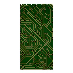 Circuit Board Electronics Draft Shower Curtain 36  X 72  (stall)  by Pakrebo