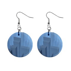 City Contemporary Modern Futuristic Mini Button Earrings