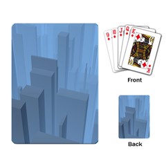 City Contemporary Modern Futuristic Playing Cards Single Design