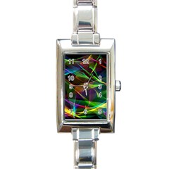 Colors Fiesta Festive Celebration Rectangle Italian Charm Watch by Pakrebo