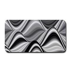 Waves Black And White Modern Medium Bar Mats by Pakrebo