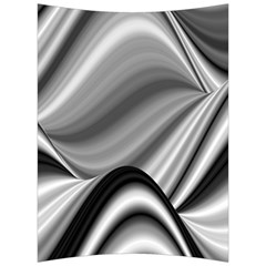 Waves Black And White Modern Back Support Cushion by Pakrebo