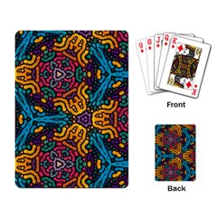 Grubby Colors Kaleidoscope Pattern Playing Cards Single Design