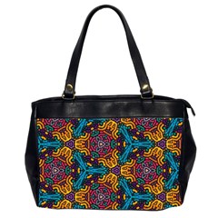 Grubby Colors Kaleidoscope Pattern Oversize Office Handbag (2 Sides) by Pakrebo