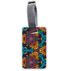 Grubby Colors Kaleidoscope Pattern Luggage Tags (one Side)  by Pakrebo