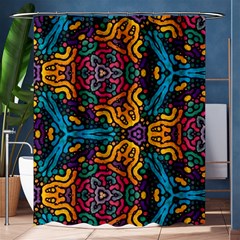 Grubby Colors Kaleidoscope Pattern Shower Curtain 60  X 72  (medium)  by Pakrebo