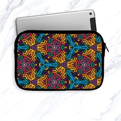 Grubby Colors Kaleidoscope Pattern Apple Ipad Mini Zipper Cases by Pakrebo