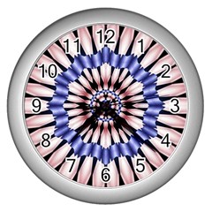 Digital Art Art Artwork Abstract Wall Clock (silver) by Pakrebo