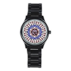 Digital Art Art Artwork Abstract Stainless Steel Round Watch by Pakrebo