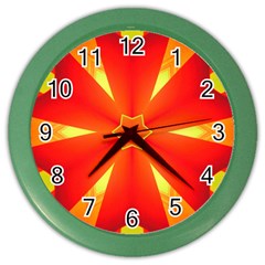 Digital Art Art Artwork Abstract Color Wall Clock