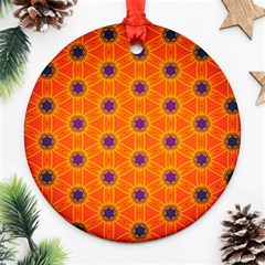 Texture Background Pattern Ornament (round) by Pakrebo