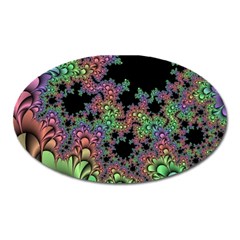 Fractal Art Digital Art Artwork Oval Magnet by Pakrebo