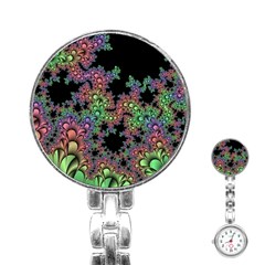 Fractal Art Digital Art Artwork Stainless Steel Nurses Watch by Pakrebo