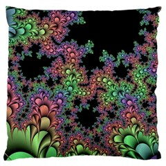 Fractal Art Digital Art Artwork Large Flano Cushion Case (one Side) by Pakrebo