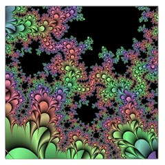 Fractal Art Digital Art Artwork Large Satin Scarf (square) by Pakrebo