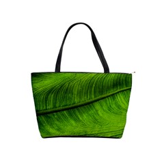 Green Leaf Plant Freshness Color Classic Shoulder Handbag by Pakrebo