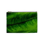 Green Leaf Plant Freshness Color Cosmetic Bag (Medium) Front