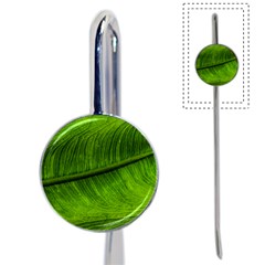 Green Leaf Plant Freshness Color Book Mark by Pakrebo