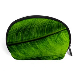 Green Leaf Plant Freshness Color Accessory Pouch (large) by Pakrebo