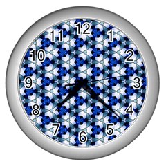 Digital Art Art Artwork Abstract Wall Clock (silver) by Pakrebo