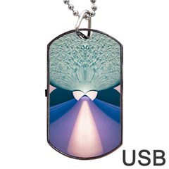 Digital Art Art Artwork Abstract Dog Tag Usb Flash (two Sides) by Pakrebo