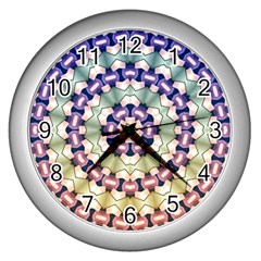 Digital Art Art Artwork Abstract Wall Clock (silver) by Pakrebo