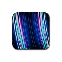 Abstract Fractal Pattern Lines Rubber Coaster (square) 