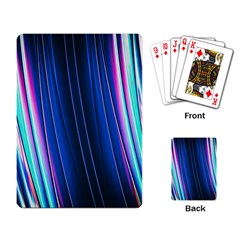 Abstract Fractal Pattern Lines Playing Cards Single Design