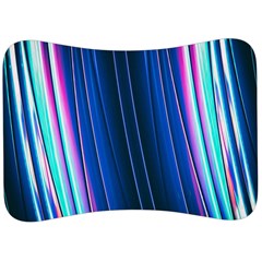 Abstract Fractal Pattern Lines Velour Seat Head Rest Cushion by Pakrebo