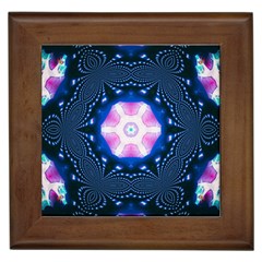 Abstract Fractal Pattern Colorful Framed Tiles