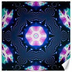 Abstract Fractal Pattern Colorful Canvas 16  X 16  by Pakrebo