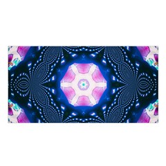 Abstract Fractal Pattern Colorful Satin Shawl