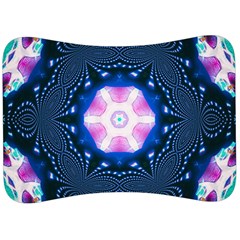 Abstract Fractal Pattern Colorful Velour Seat Head Rest Cushion by Pakrebo