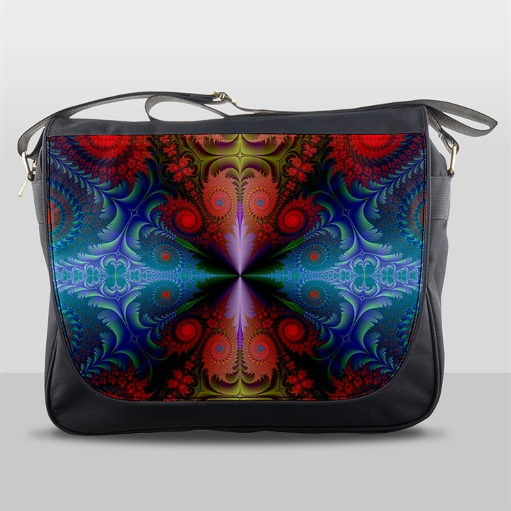 Fractal Fractal Background Design Messenger Bag